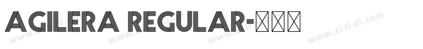 Agilera Regular字体转换
